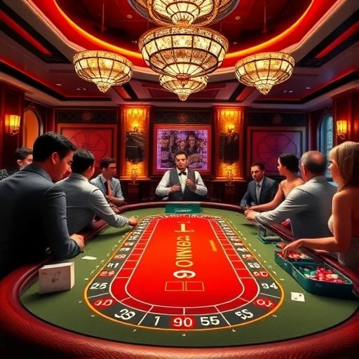 Meja Texas Poker di agen777 menampilkan posisi pemain, kartu komunitas, dan informasi pot